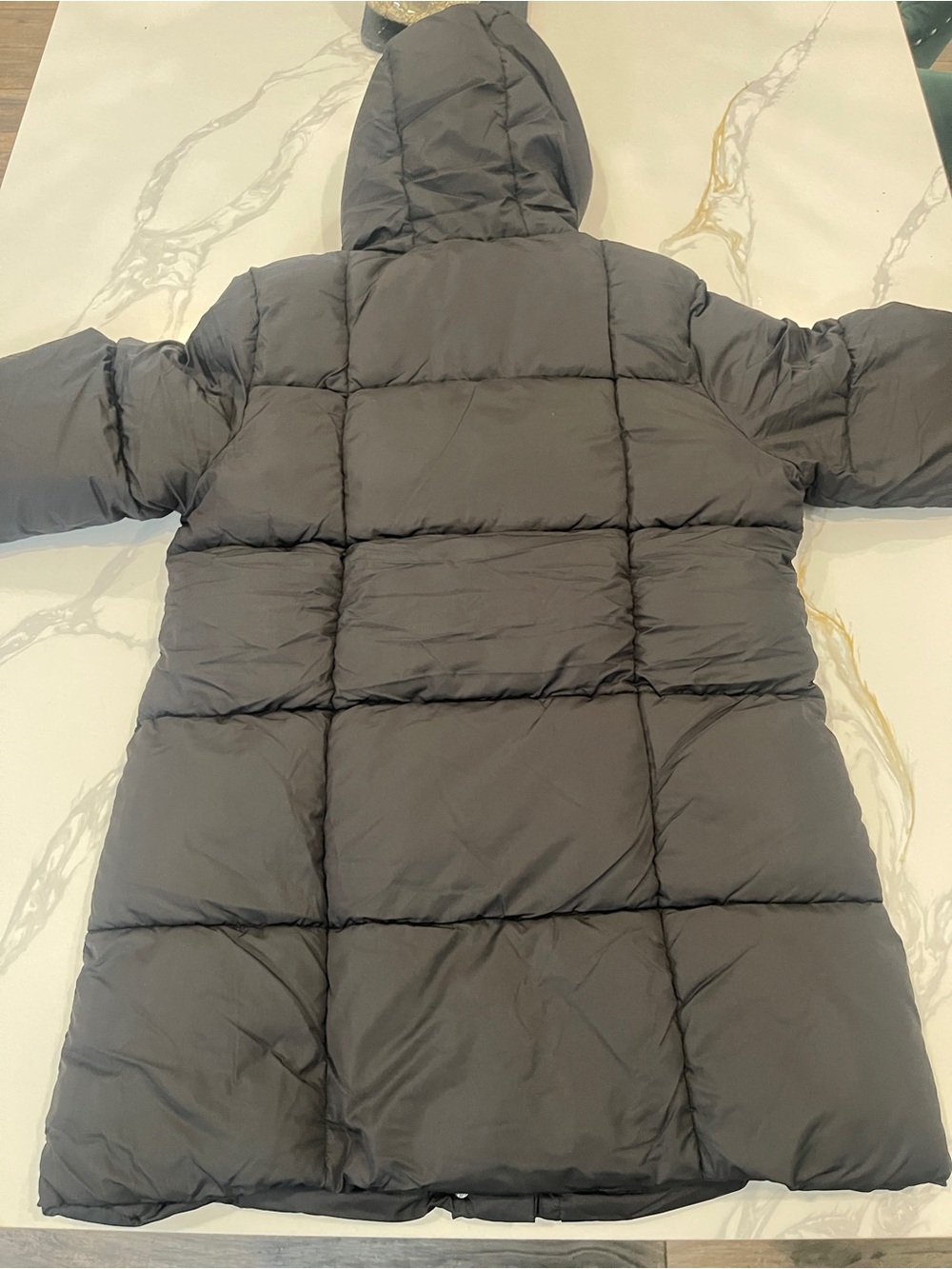 Sam Edelman Long Hooded Puffer Coat size M